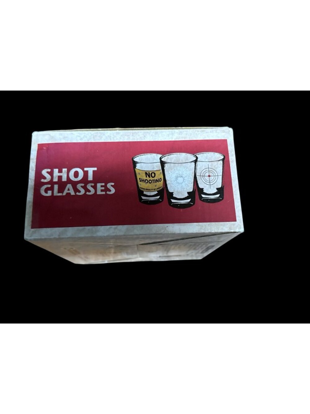 Shot Glasses 6 Piece Shot Glass Set of Targets and Bullet Holes New in Box - Picture 6 of 6